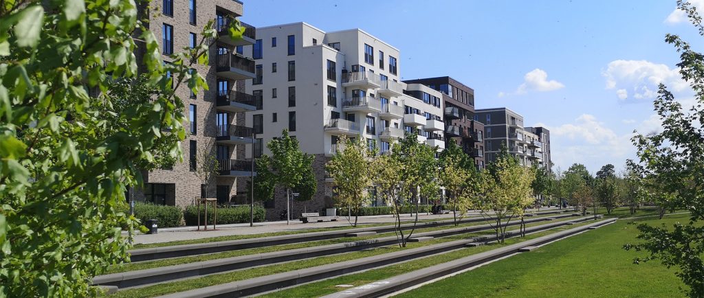 Nachhaltige zukunftsfähige Stadt mit Stadtgrün